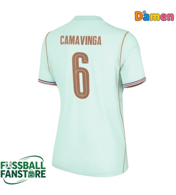 Frankreich Eduardo Camavinga #6 Replik Auswärtstrikot Damen WM 2026 Kurzarm